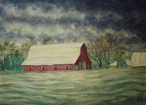 Snow Bands Over New Holland